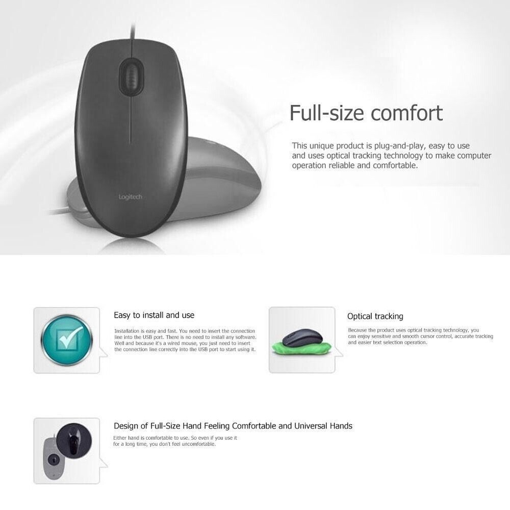 Logitech M90 Computer Mouse - Picture 3 of 3